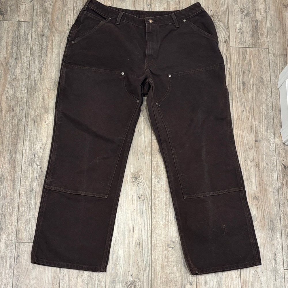 Carhartt Women's Dark Brown Cargo Pants Size 18 X 30